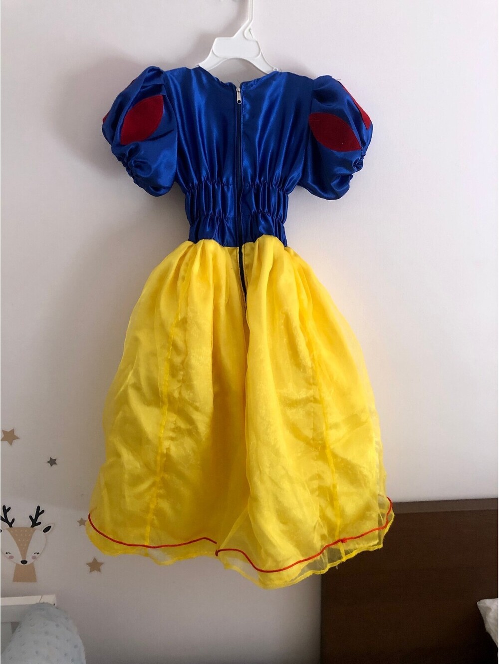 Snow White Costume Unbranded Disney Princess Size 6 years old Yellow Blue Dress - Picture 4 of 9